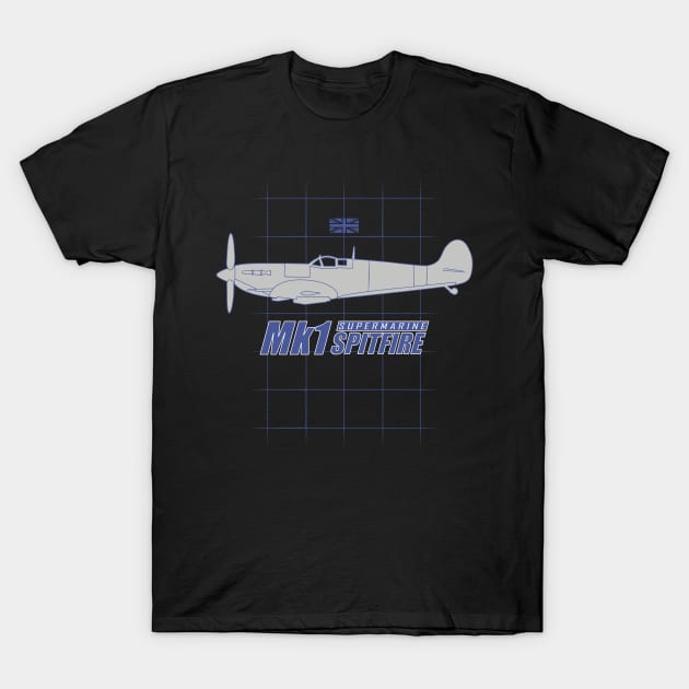 WW2 Spitfire T-Shirt by TCP